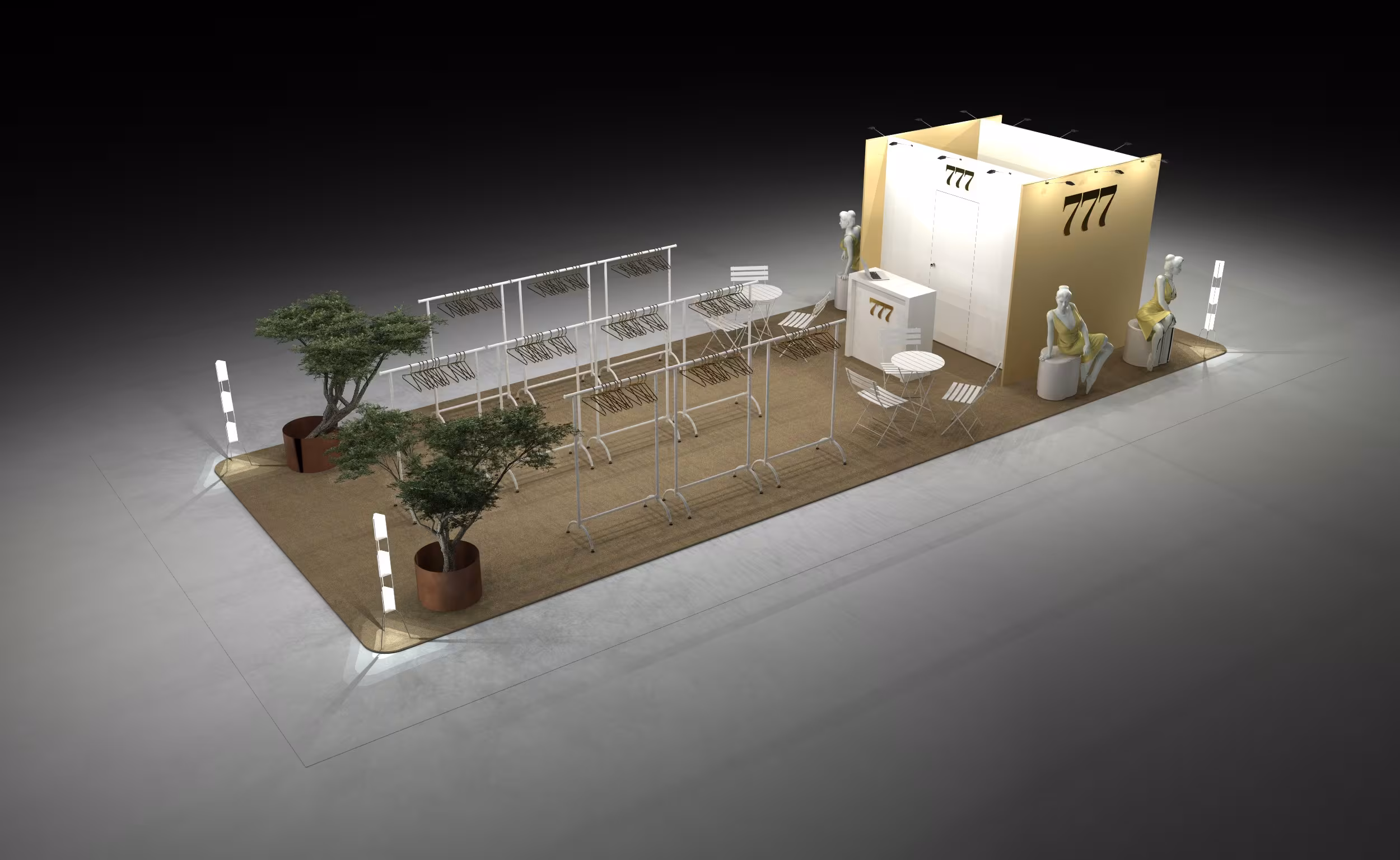 Stand de diseño a medida para Client en Milan