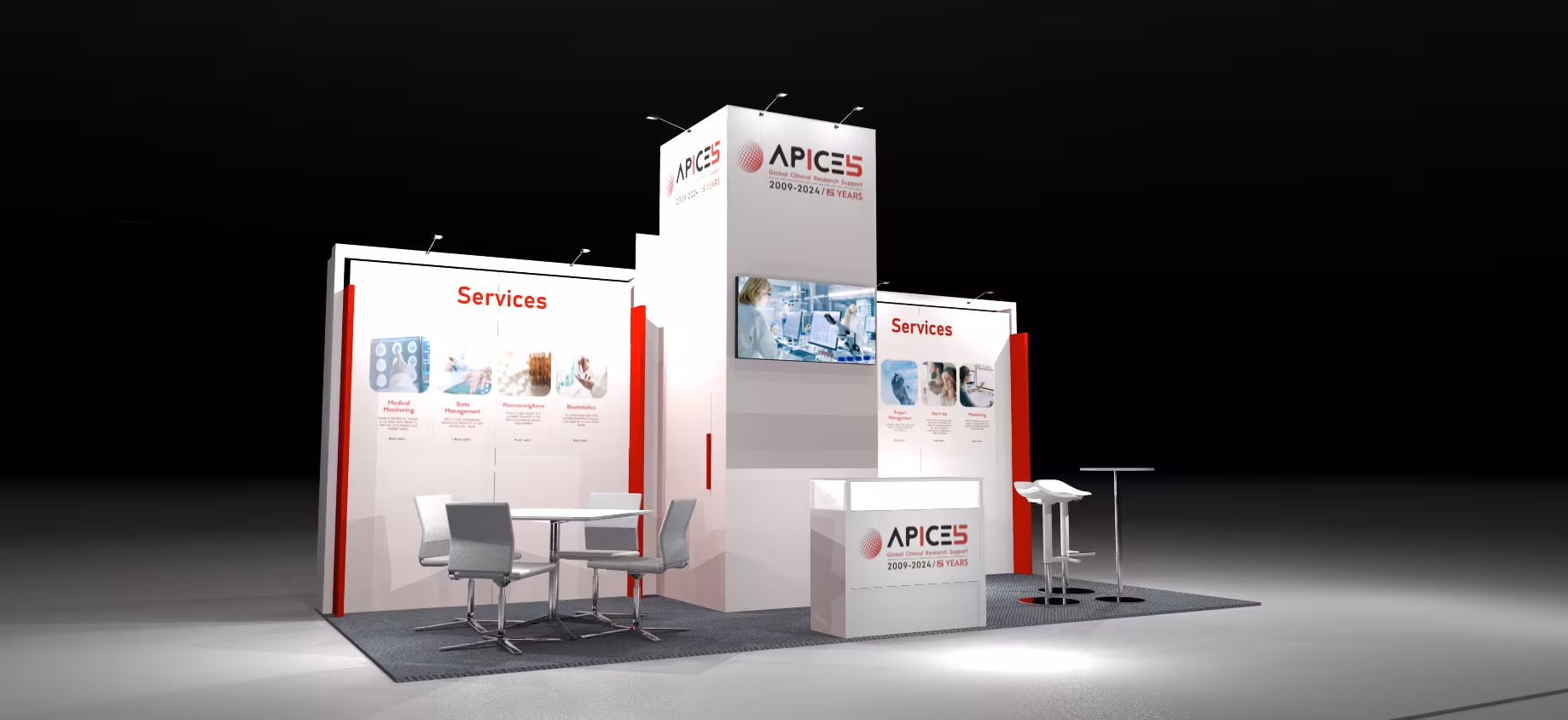 Stand de diseño a medida para Client en Madrid