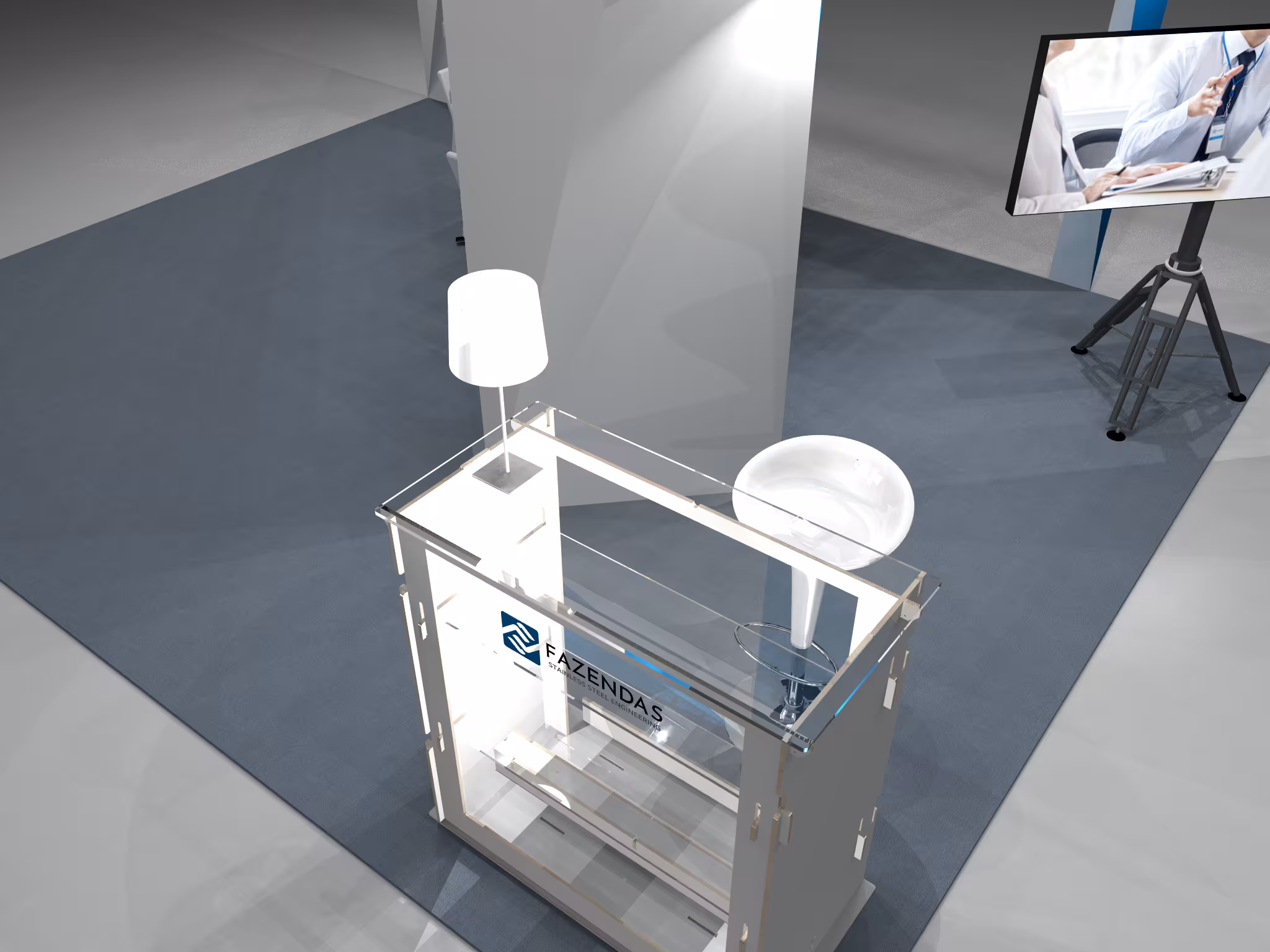 Stand de diseño a medida para Client en Frankfurt