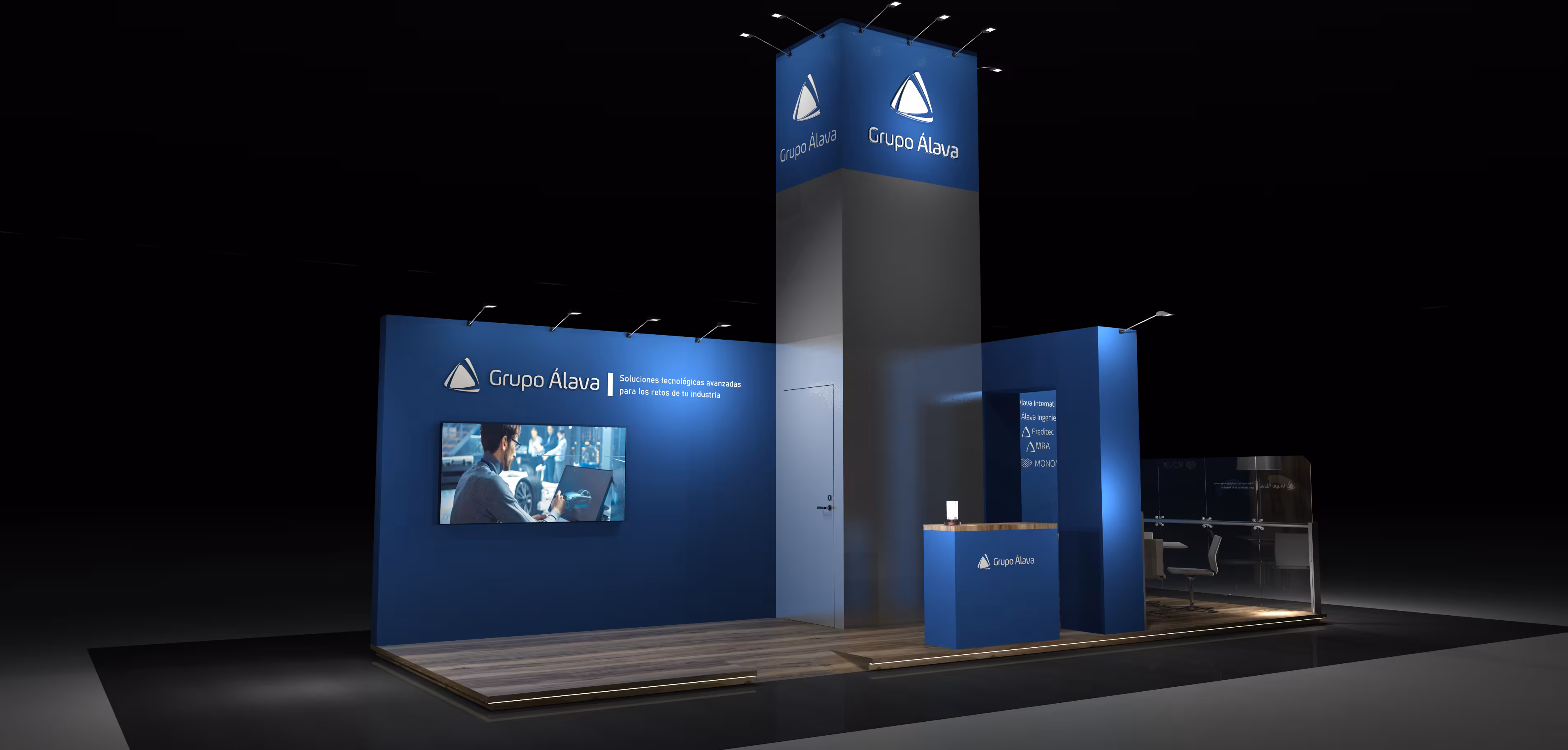 Stand de diseño a medida para Client en Paris