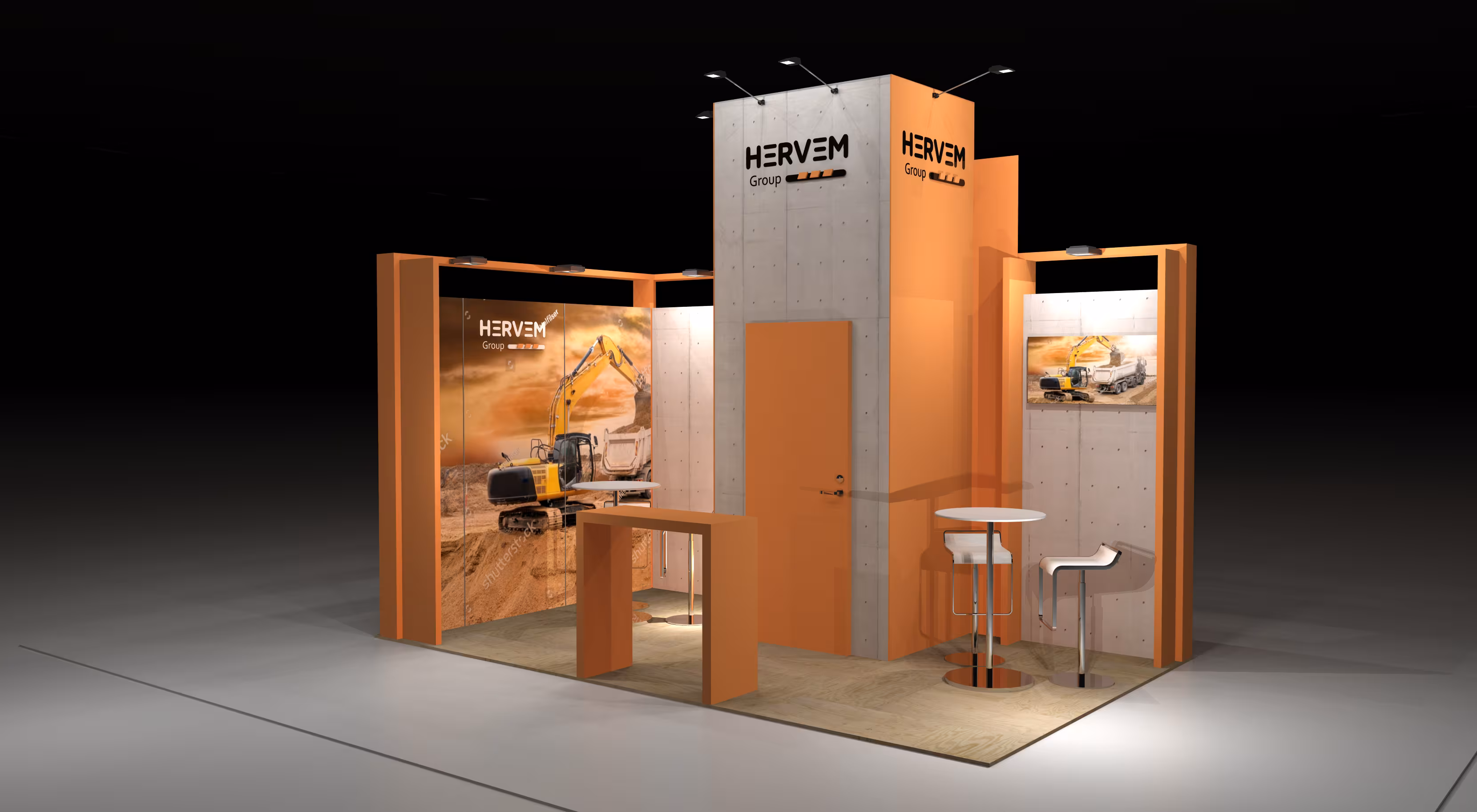 Stand de diseño a medida para Client en Milan