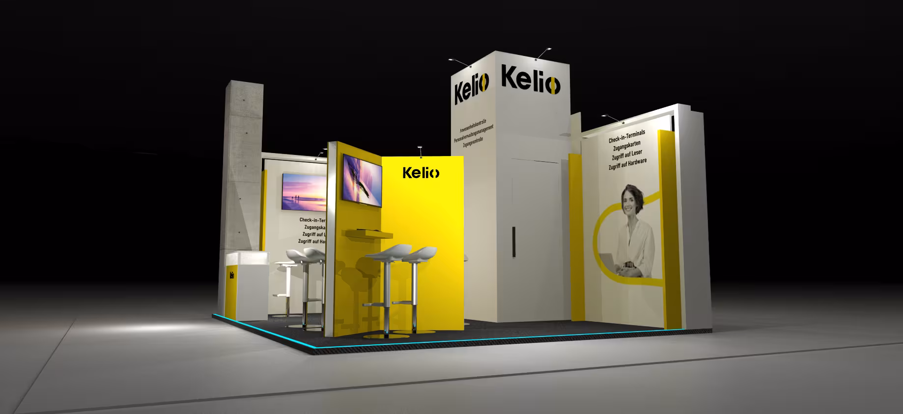 Stand de diseño a medida para Client en Munich