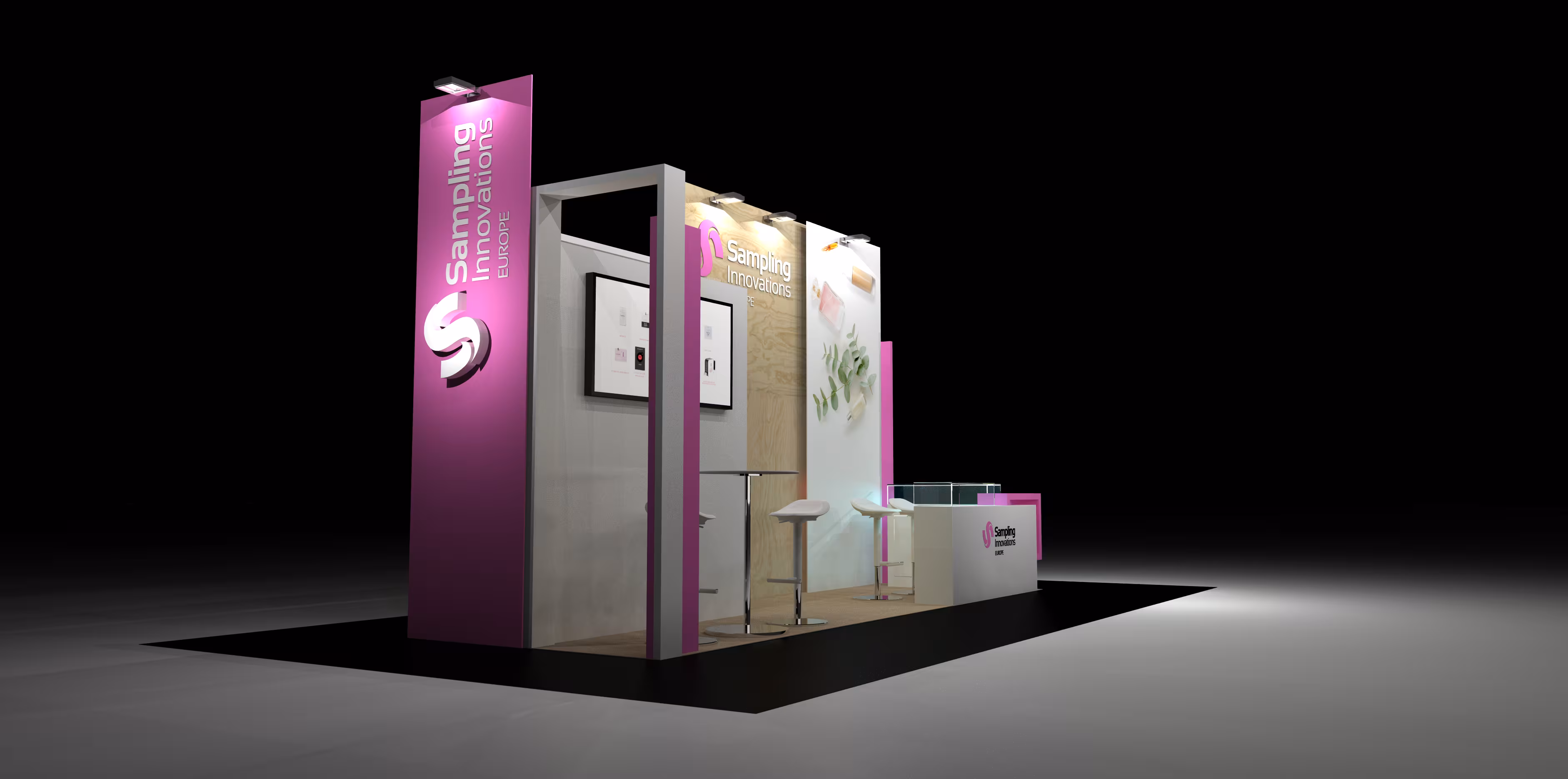 Stand de diseño a medida para Client en Frankfurt