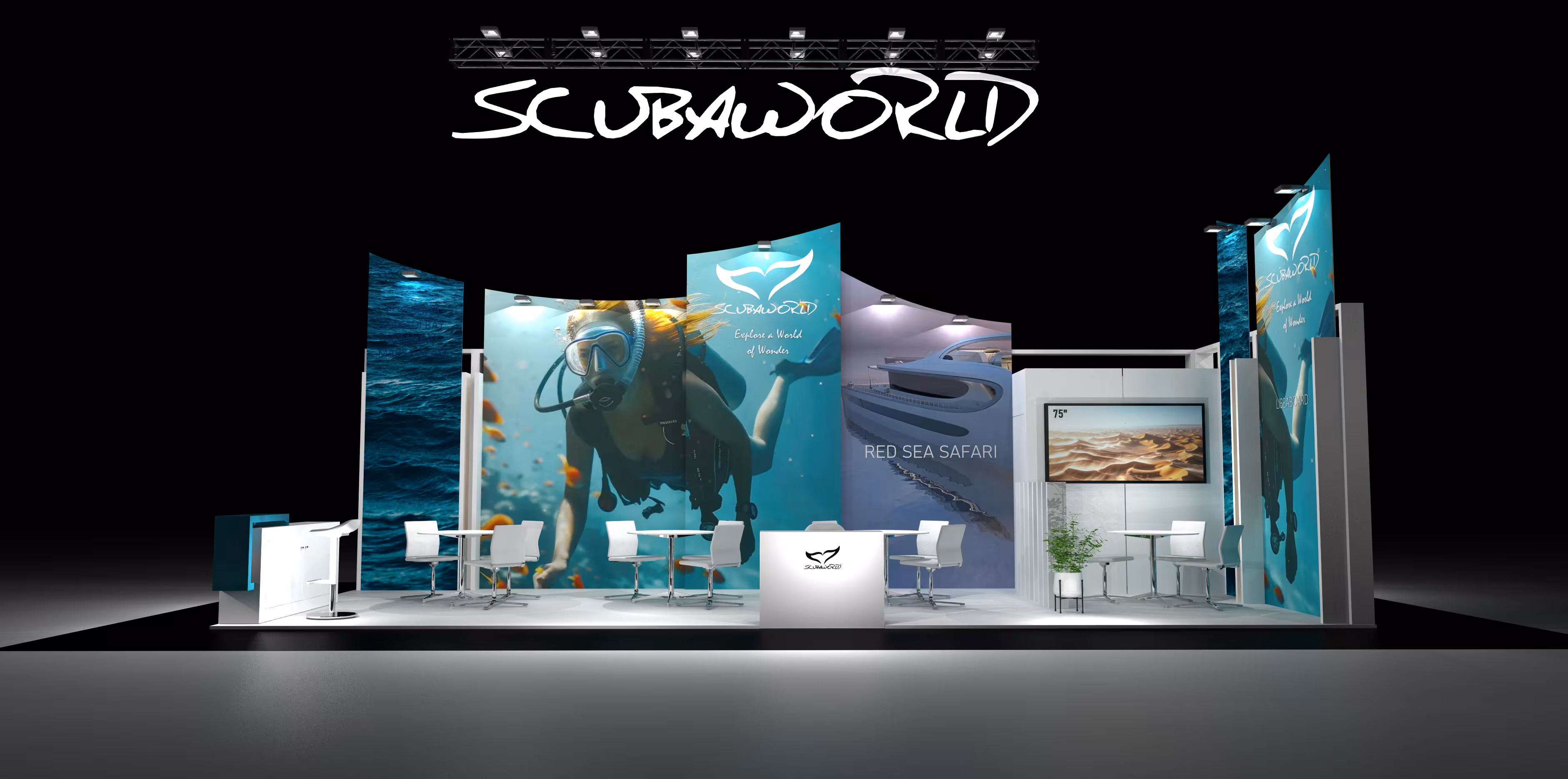 Stand de diseño a medida para Client en Milan