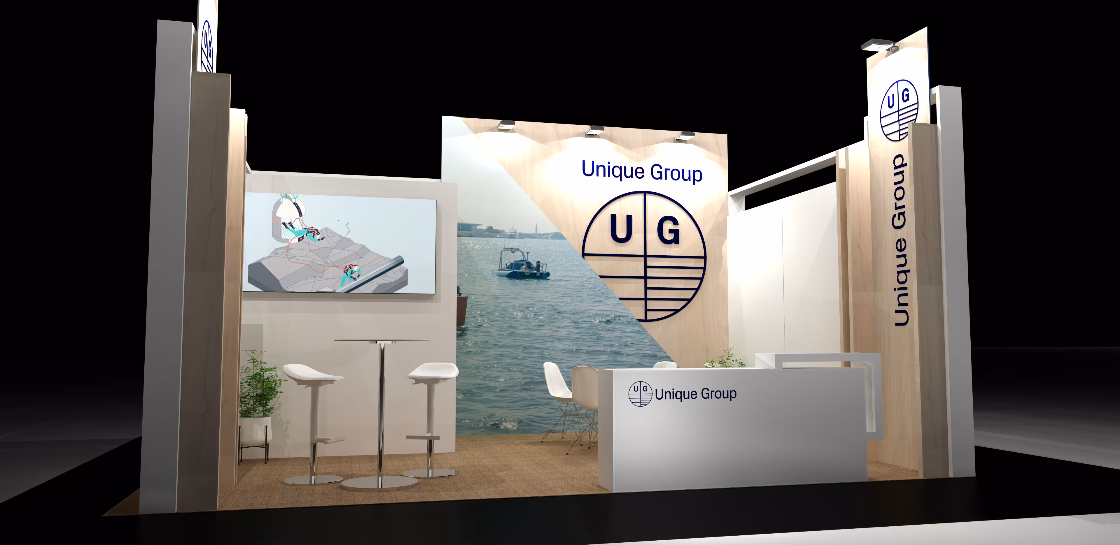 Stand de diseño a medida para Client en Amsterdam