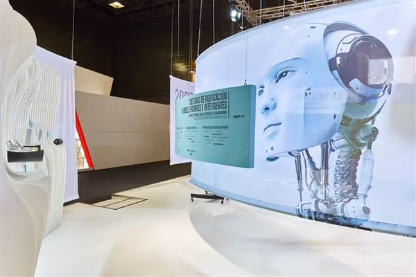 Stand corporativo enfocado en investigación tecnológica de Tecnalia para la BIEMH 2016
